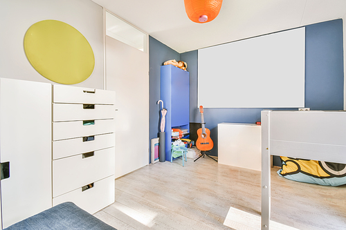 Lovely children's room in a modern style