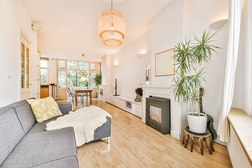 A cozy and spacious room in a luxury house