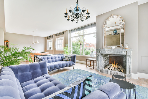 Stunning living room with plush comfy and plush sofas