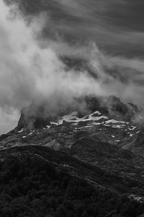 Picturesque summer landscape of highland Beautiful landscape with mountains. Viewpoint in Lagos de Covadonga, Picos de Europa National Park, Asturias, Spain