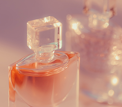 Floral scent and feminine perfume, perfumery as luxury beauty and cosmetic product.