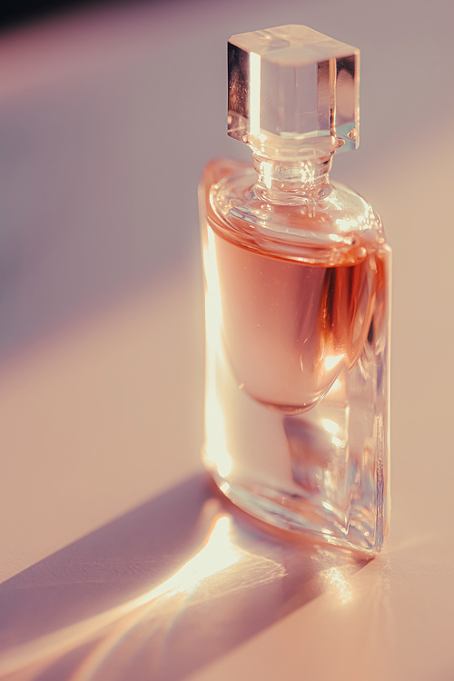 Fresh perfume at sunset, perfumery as luxury beauty and cosmetic product.