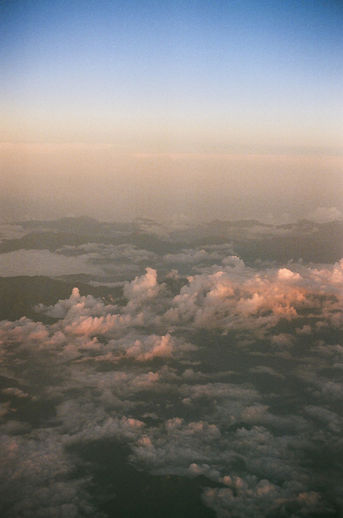 항공 구름 사진