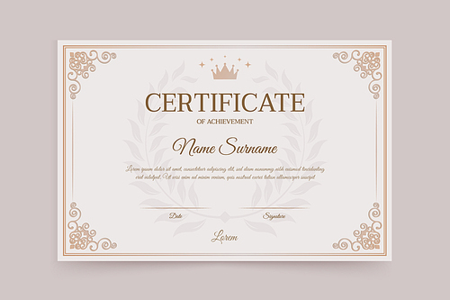 certificate template 003