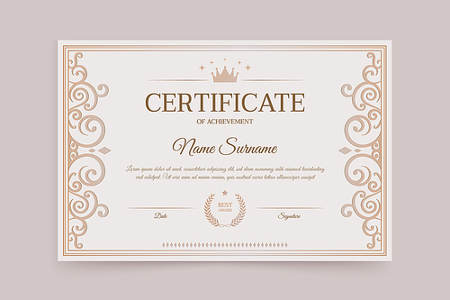 certificate template 004