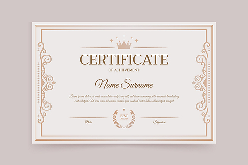 certificate template 005