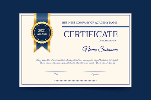 certificate template 007