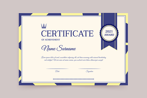 certificate template 008