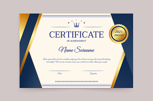certificate template 009