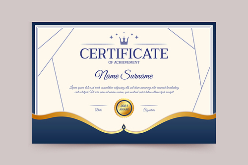 certificate template 010