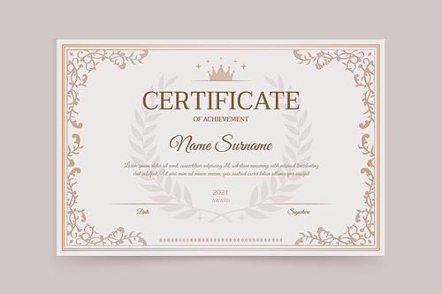 certificate template 001