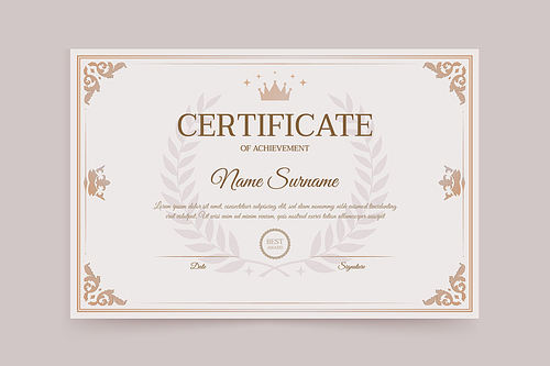certificate template 002