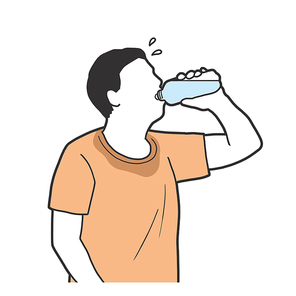 갈증 병증 증상 일러스트