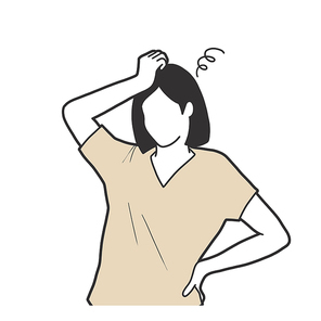 어지럼증 증상 질환 의학 일러스트