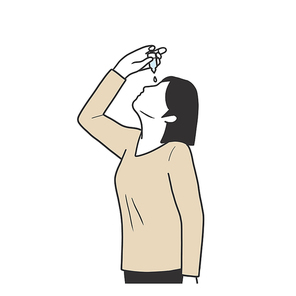 안구건조 증상 질환 의학 일러스트