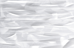 Wrinkled paper texture, white folded sheet background. Blank flyer with folds, vintage letter, crumpled torn parchment page, rough battered wallpaper abstract surface, Realistic 3d vector illustration