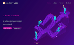 유토이미지 | Hris isometric landing page. Human resources information system ...