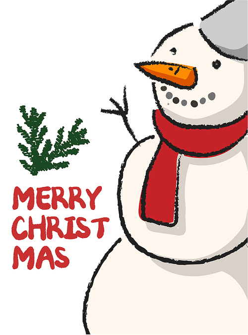크리스마스 캐릭터: 눈사람 포스터