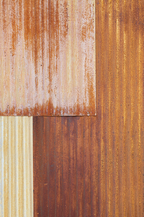 오래된 아연 도금된 고철판 슬라브 벽 빈티지 텍스처 배경