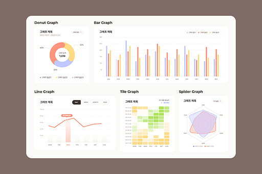 기업 회사 홈페이지 플랫폼 그래프 통계 UI 디자인