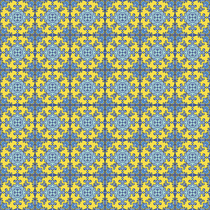 Portuguese azulejo tiles. Blue and white gorgeous seamless patterns. For scrapbooking, wallpaper, cases for smartphones, web background, , surface texture, pillows, towels, linens bags T-shirts