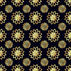 Gold flower seamless pattern. Texture for scrapbooking, wrapping paper, textile, home decor, skin smartphones, website, web page, wallpaper, surface design, fashion