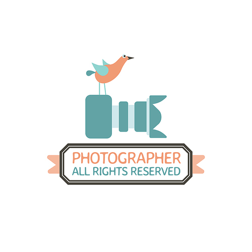 Photography Hipster Badges and Labels in Vintage Style