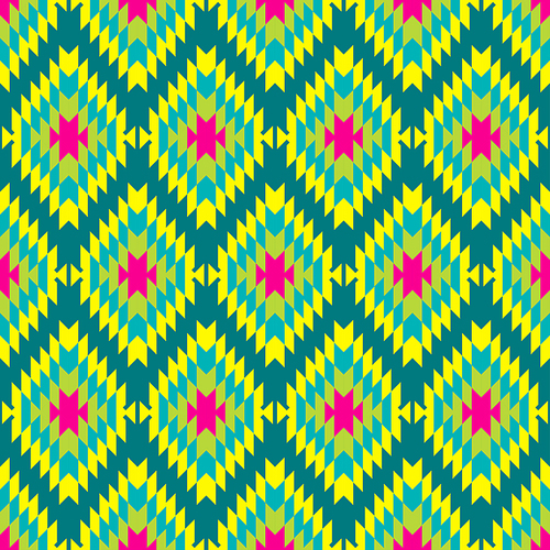 Mexican Folkloric  seamless pattern. Set bright seamless patterns for fabrics, prints, scrapbooking, wallpapers.