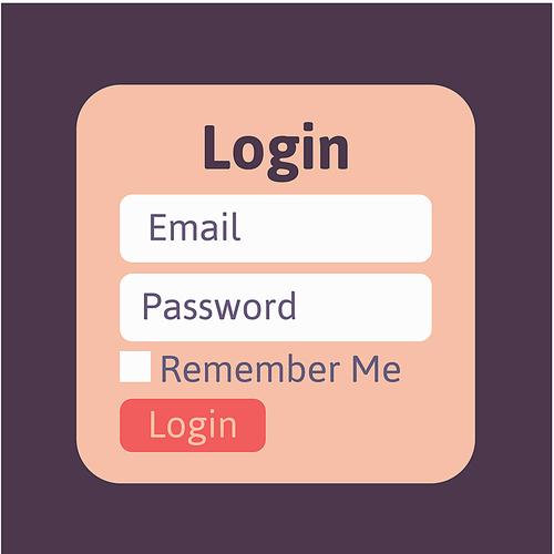 Clean Member Login form Design