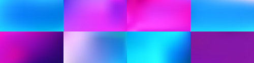 Set of Smooth abstract colorful mesh backgrounds Soft pink blue gradient. Modern blazing backdrop for poster, banner, mobile app screen, invitations. Vector design.