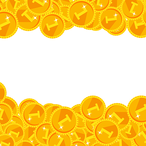Warm golden festive shining money background