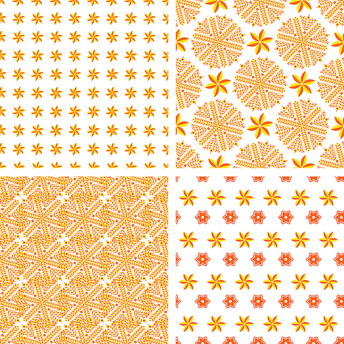 set of simple abstract orange patterns. on the topic of , thanksgiving day. for wallpaper patterns, web page background, pattern, surface