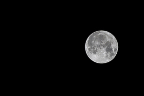 수퍼문, 보름달이 선명하게 보이는 밤
