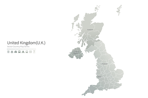 영국 지도. united kingdom vector map. uk map.
