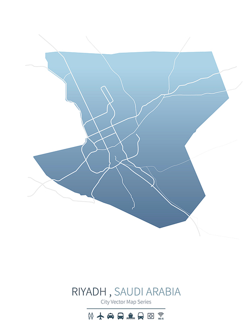 리야드 지도. 사우디아라비아 시티맵. riyadh city map.