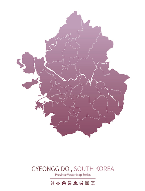 경기도 지도. gyeonggido map.