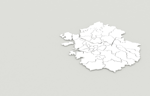 경기도 지도 3d rendering