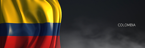 콜롬비아의 국기. 남아메리카 국가들의 국기 시리즈. colombia flag.