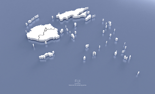 피지 3d rendering map.