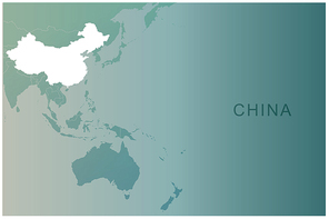 중국 지도. china vector map.