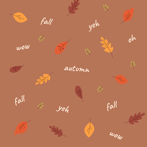 가을 낙엽 패턴 디자인 소스