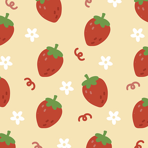 딸기 패턴