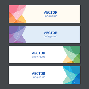 banner template, vector abstract background