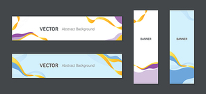 banner template, vector abstract background