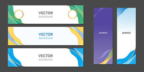 banner template, vector abstract background