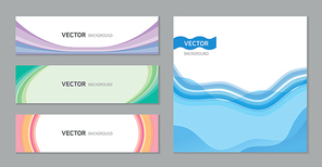 vector abstract background, banner template