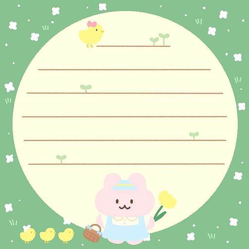 spring letter paper