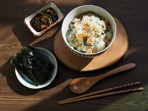 한국음식 굴 야채밥, 식사, 요리