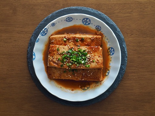 아시아 음식 두부 간장조림, 요리