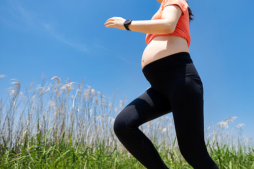 임산부 운동복 달리기